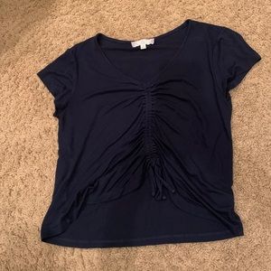 Pink Rose Vintage Navy Blue adjustable top